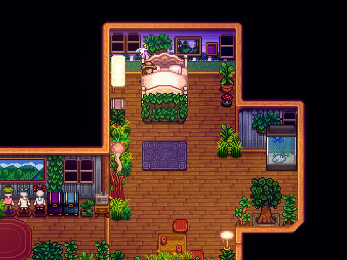 lanatwo_'s tweet photo. cute ass bedroom in stardew https://t.co/8Tt5ApHQRF