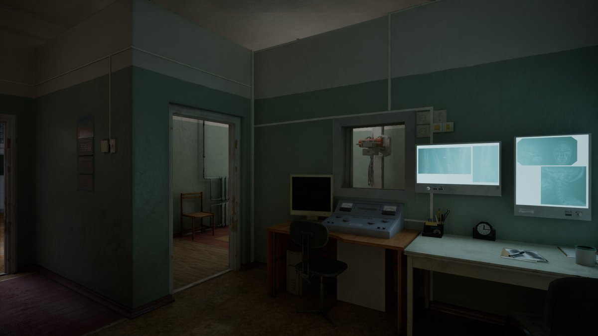 WN_Team's tweet photo. Post-Soviet X-Ray Room (UE 5.6)

New module for the Hospital series. Complete set of Bucky stands, control consoles and medical hardware.

Production-ready assets

Authentic decals

Store: https://t.co/b2HMQW7VHr

#unrealengine #ue5 #gamedev #hospital #xray https://t.co/relluCA9G9