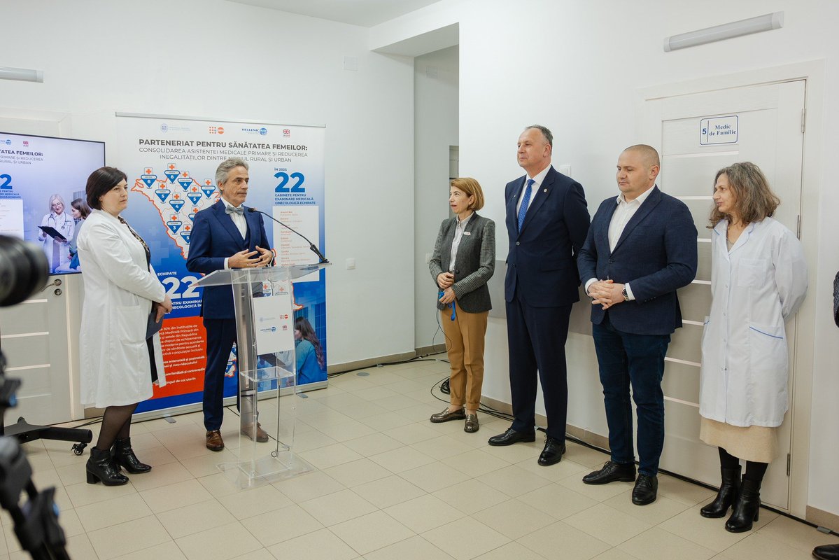 UNFPAMoldova's tweet image. 📣Quality maternal &amp;amp; #ReproHealth services—closer to all #women in🇲🇩

22 newly modernized gynecological offices launched in 11 primary healthcare centers, expanding access to essential care in hard-to-reach areas. 

🙏#Greece 🇬🇷for supporting equitable &amp;amp; inclusive women’s health!