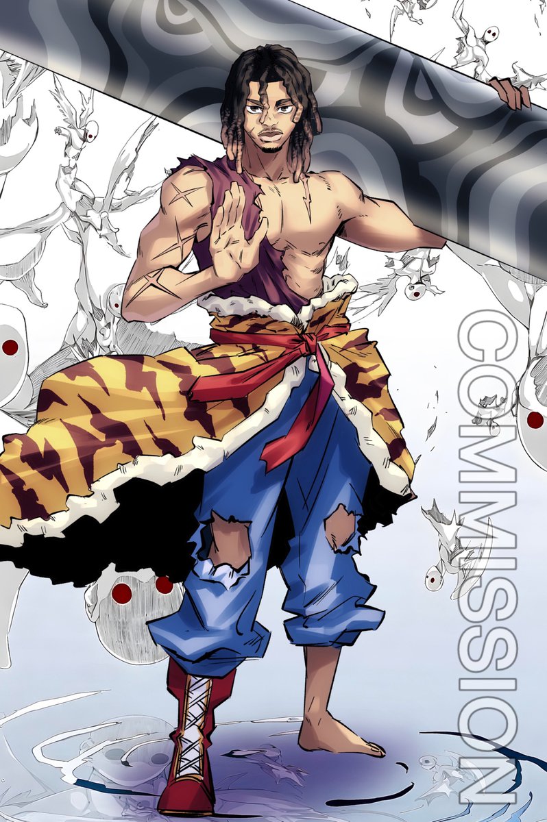 AfdsBm's tweet image. Commission #godofhighschool #commission #commsopen