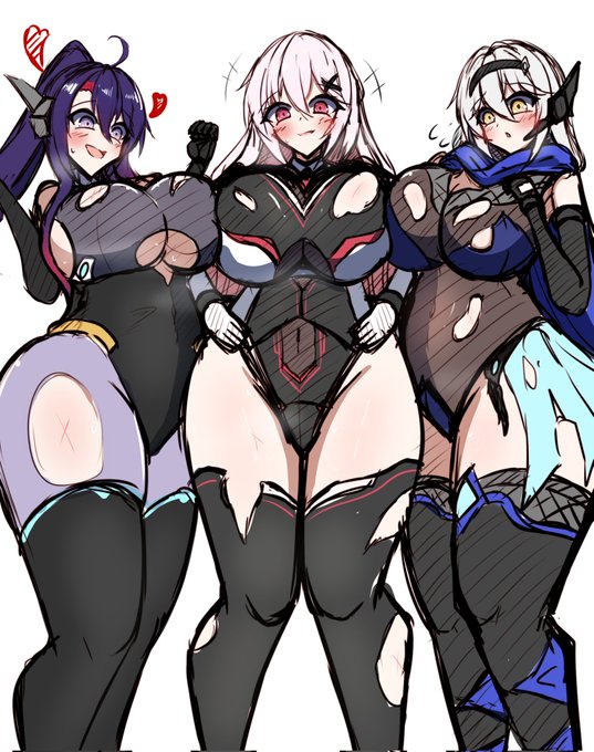 表から持ってきたムチムチ変身ヒロインお姉ちゃんズ 