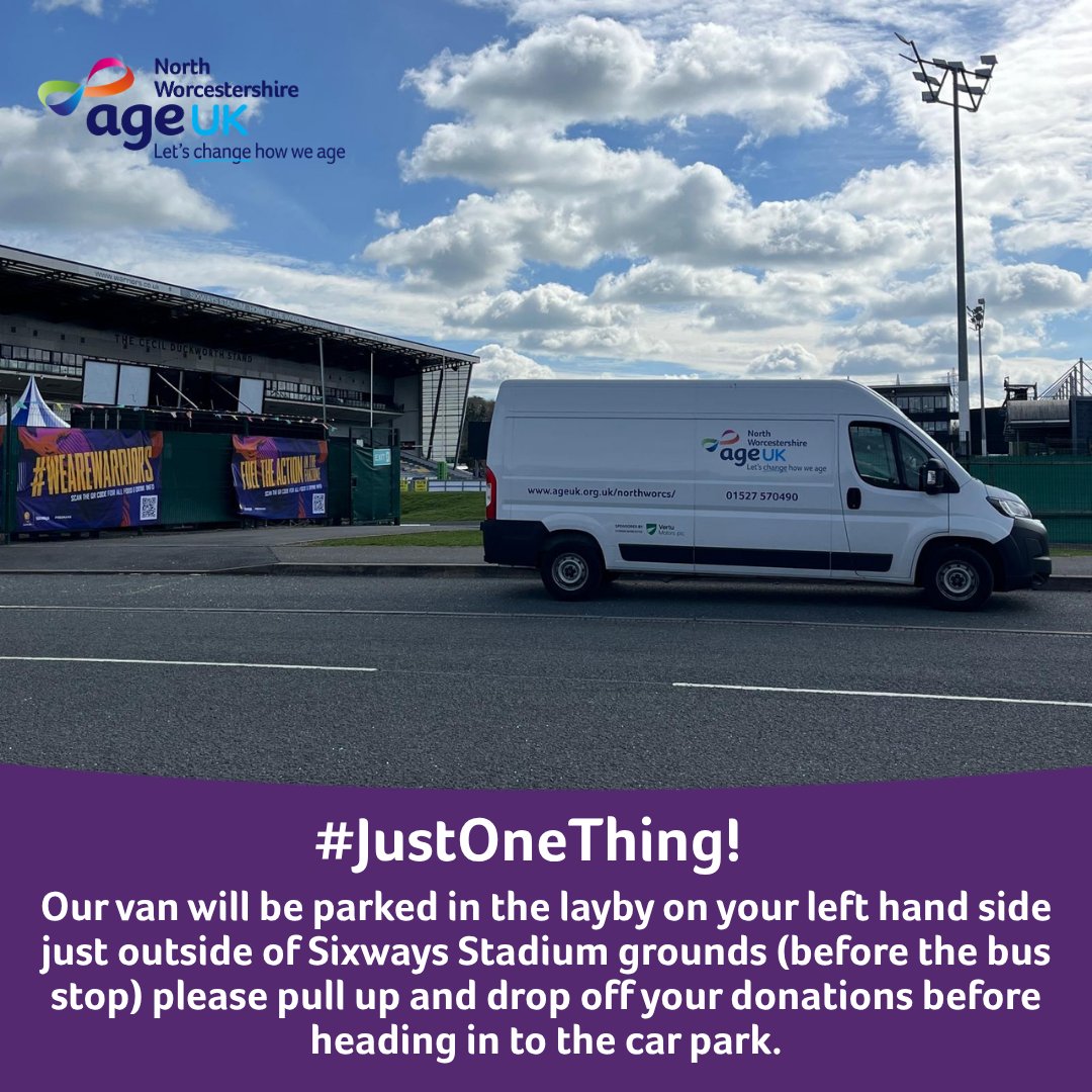 WorcesterCityFc's tweet photo. Worcester City &amp; @RedditchUtd fans 🤝

Support @AgeUK_BRWF's #JustOneThing campaign this Easter Monday at Sixways (3pm KO)

Bring one quality item to donate or support the bucket collection 💛

More info: https://t.co/PAQJILLfI9 https://t.co/uqv3urMdr9