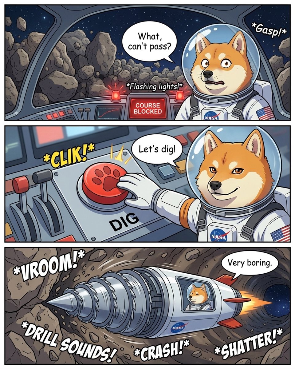 bongood0909's tweet photo. MangaNowで6ページ読み切り漫画つくってみた！🐕🚀
『ONE SMALL STEP』 ──Neuralinkで知性を得た柴犬が、創造主の待つ火星を目指す旅。
たどり着いた先で待っていたのは——
"You're late."
全編AIで生成。
絵が描けなくても「物語を考える力」があれば漫画家になれる時代。
@manganow_ai #MangaNow https://t.co/Na62ybVEXM