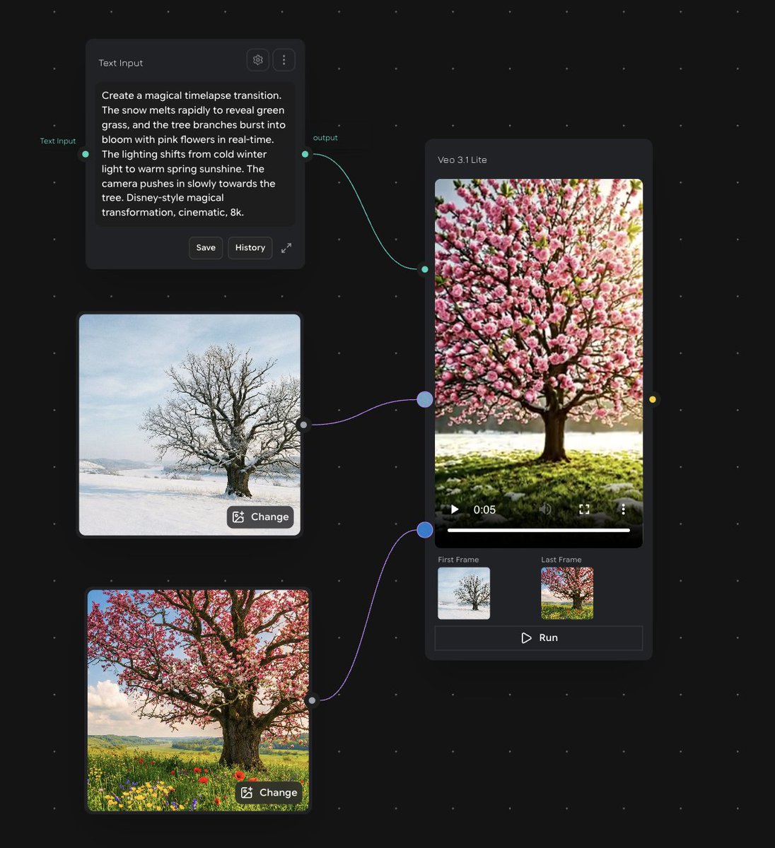 scenetra's tweet photo. Veo-3.1 Lite is now live on Scenetra!

🎬 Text-to-video, image-to-video, first–last-frame-to-video 
📺 720p &amp; 1080p with 4, 6, or 8 second options https://t.co/Jwgj0a068D