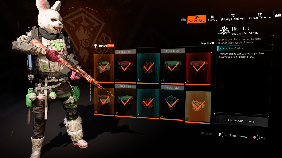 # We grind 💪 lvl 50 on the season pass ☆ David Guetta -Falling Upwards ☆ #TheDivision2 #twitch #streamer #gaming #Bakenators