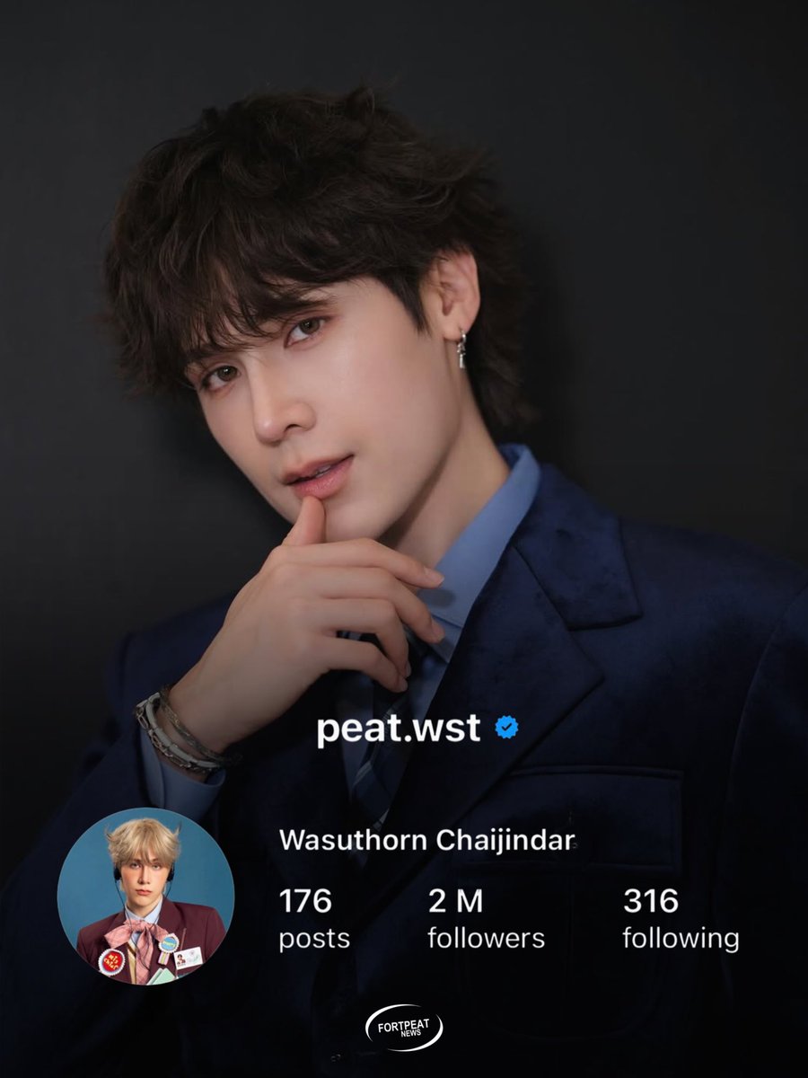 NewsFortPeat's tweet photo. Peat has reached 2M followers on Instagram!

#Peatwasu @peatwasu https://t.co/ByzjgxTaYN