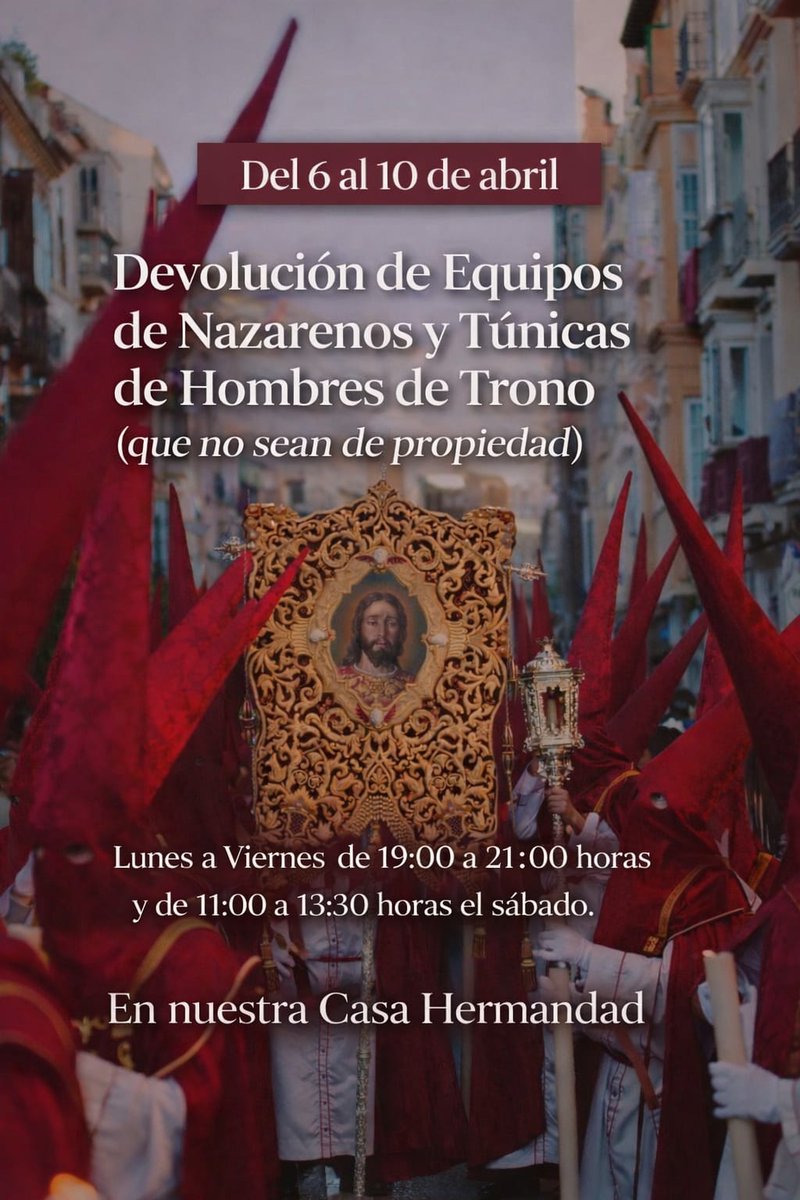 Prendimiento y Gran Perdón - Málaga tweet media