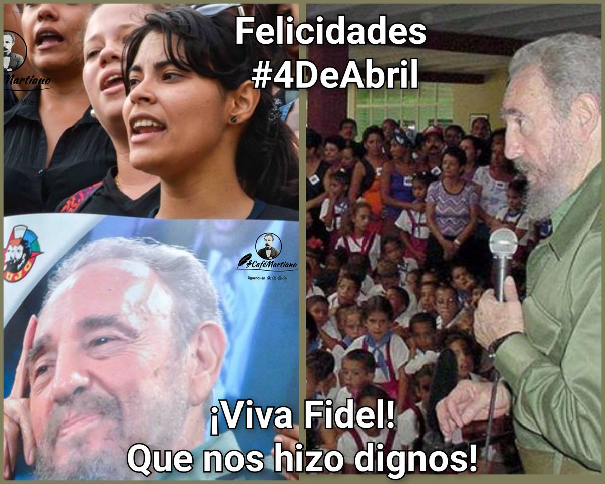 Muchas felicidades a los niños y jóvenes cubanos en esta fecha cargada de historia y simbolismo.
La OPJM y la UJC son pilares de la #Revolución. 
#100AñosConFidel 
#CubaVencerá
#SanctiSpíritusEnMarcha