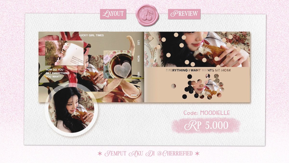 cherriefied's tweet photo. {..📬} help rt, pleaase? 

hi peeps! 🧁 ada 8 layout ready stock canci {liz, carmen, wonhee, ian, kya, wonyoung &amp; anna} yang lagi duduk manies menunggu jemputaan! ₍ᐢ  ›   ̫ ‹ ᐢ₎♡ kindly contact me thru https://t.co/fnND7nbStU untuk menjemput, yaa! 🍒

#zonauang #zonaba https://t.co/g5zbufVB9w