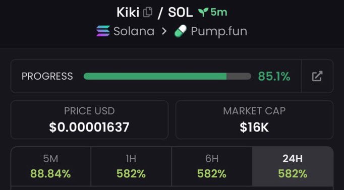 Sol_ashley5's tweet photo. I called out $Kiki at a $16k market cap in my alpha telegram community.

CA:
5HrkV93nWGoscatGoDFR474wHA3qribQpFqkjoStpump

#bbvipal5 #memecoin #Solana https://t.co/9eGiOcKHLM