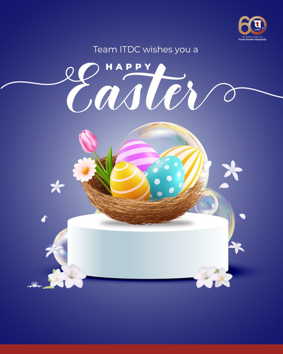 itdc_theashok's tweet image. ITDC family wishes joy, hope, and new beginnings this Easter.

[ITDC India, Easter wishes, festival greetings, joy and hope, new beginnings, cultural celebration, festive spirit, hospitality greetings]

#Easter #EasterWishes #ITDCIndia #FestiveGreetings #NewBeginnings