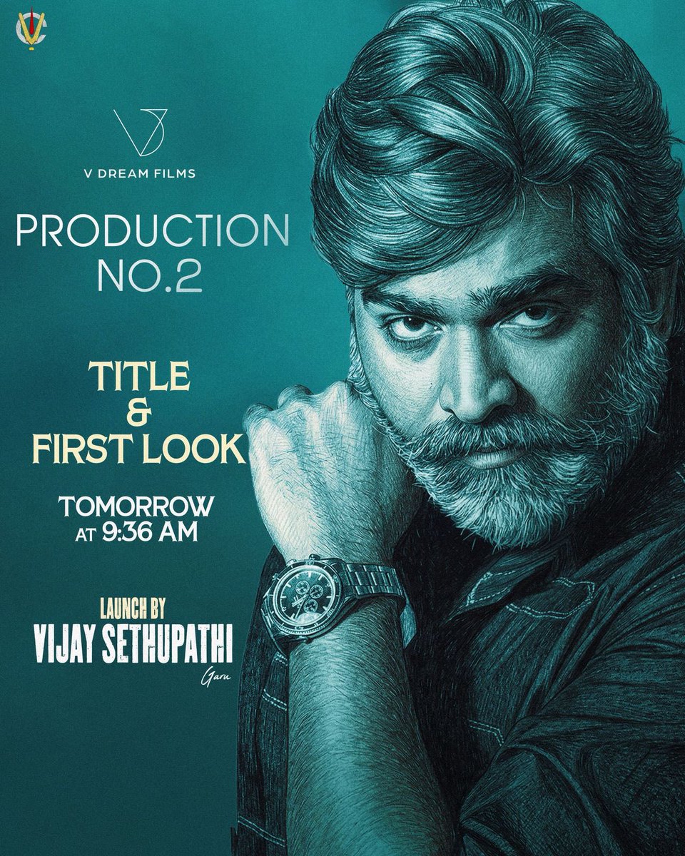 pudiharicharan's tweet photo. Makkal Selvan @VijaySethuOffl to launch the title & FL of #VDreamFilms Production No. 2 tomorrow at 9:36AM ❤️🔥
A top class cinematographer is all set to make his TELUGU DEBUT as DIRECTOR
Stay tuned💥 https://t.co/qCYxEnTCiB