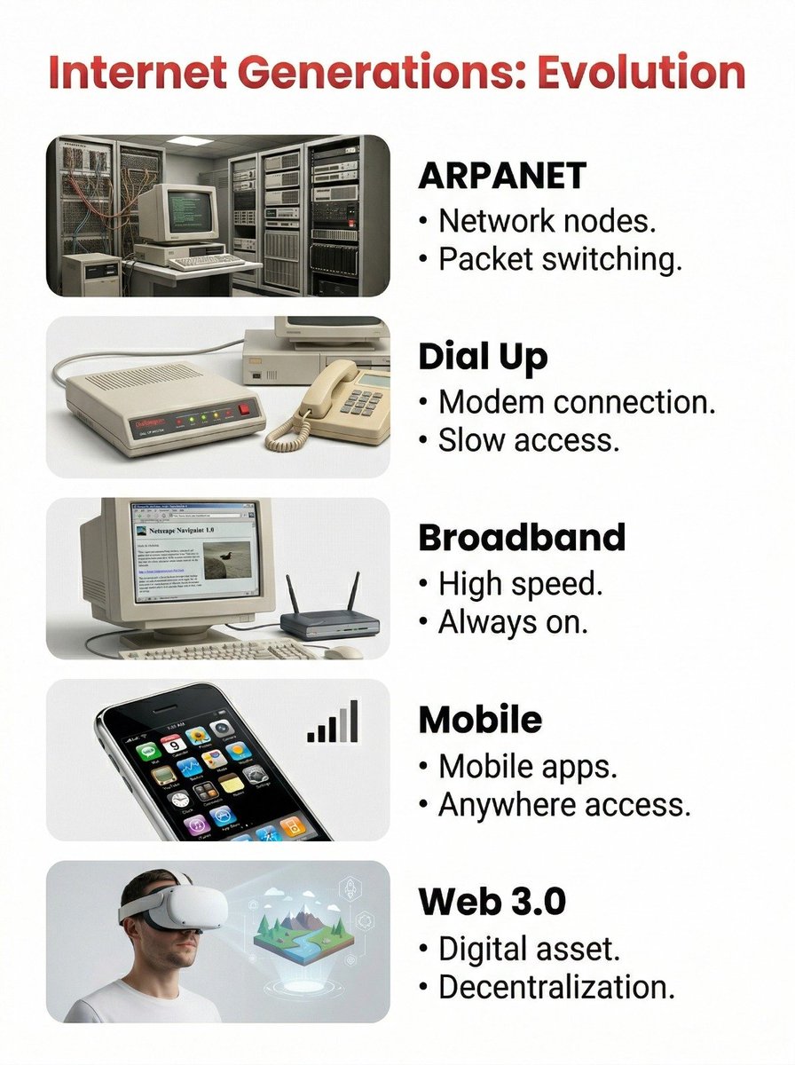 The evolution of the internet 🌐