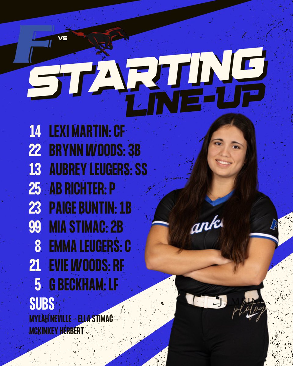 fcommsb's tweet photo. Varsity/JV starting line ups for today’s game vs Brownstown! Let’s gooooo 👏🏼 https://t.co/EmNsxEKVUF