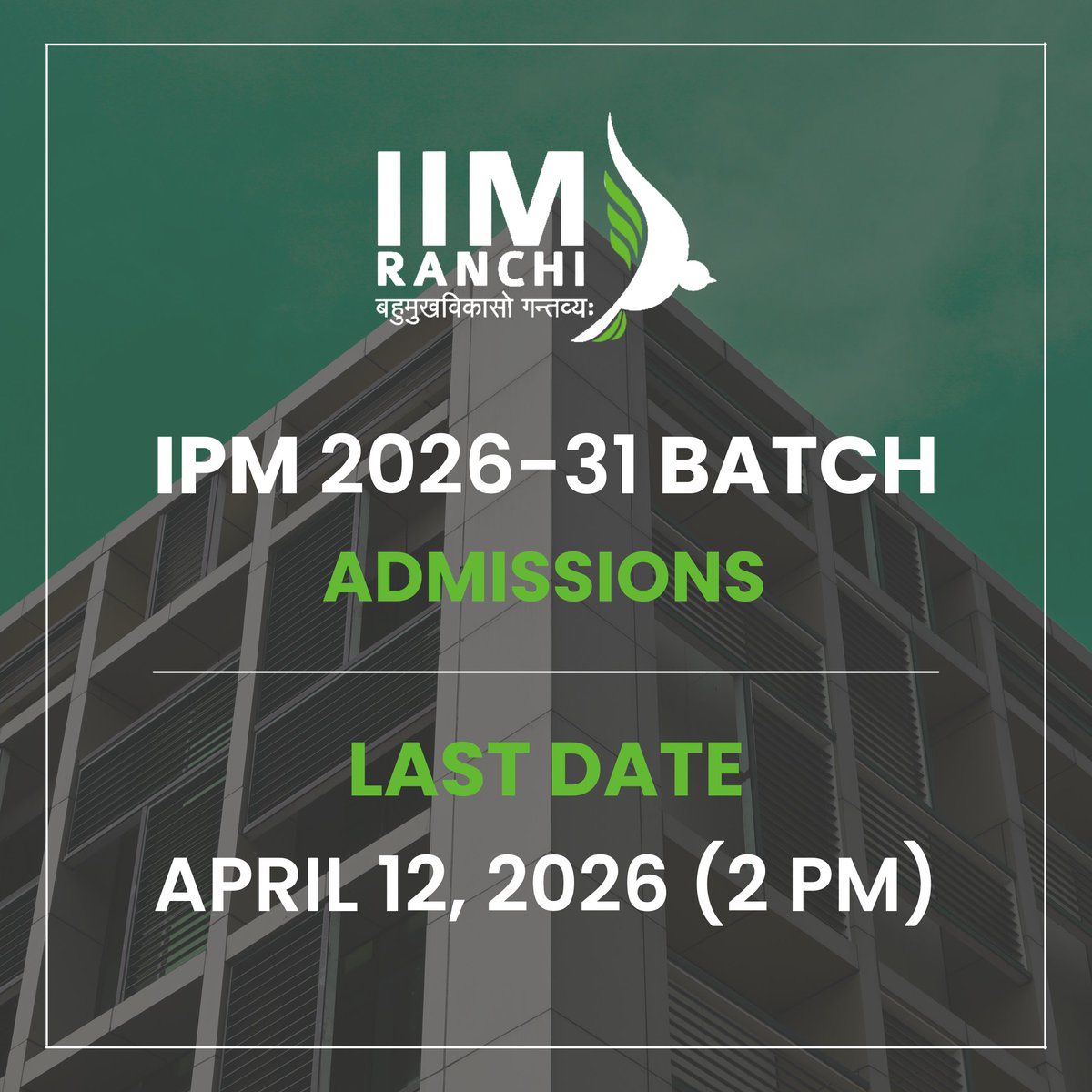 IIM Ranchi tweet media