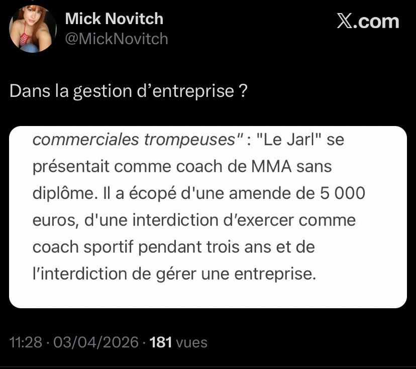 MickNovitch's tweet photo. Petite histoire en 4 actes.
Apparemment y’en a qui ont des choses à cacher mais qui préfère fouiner dans le cul des autres 😌 https://t.co/zeGhJGXSbf