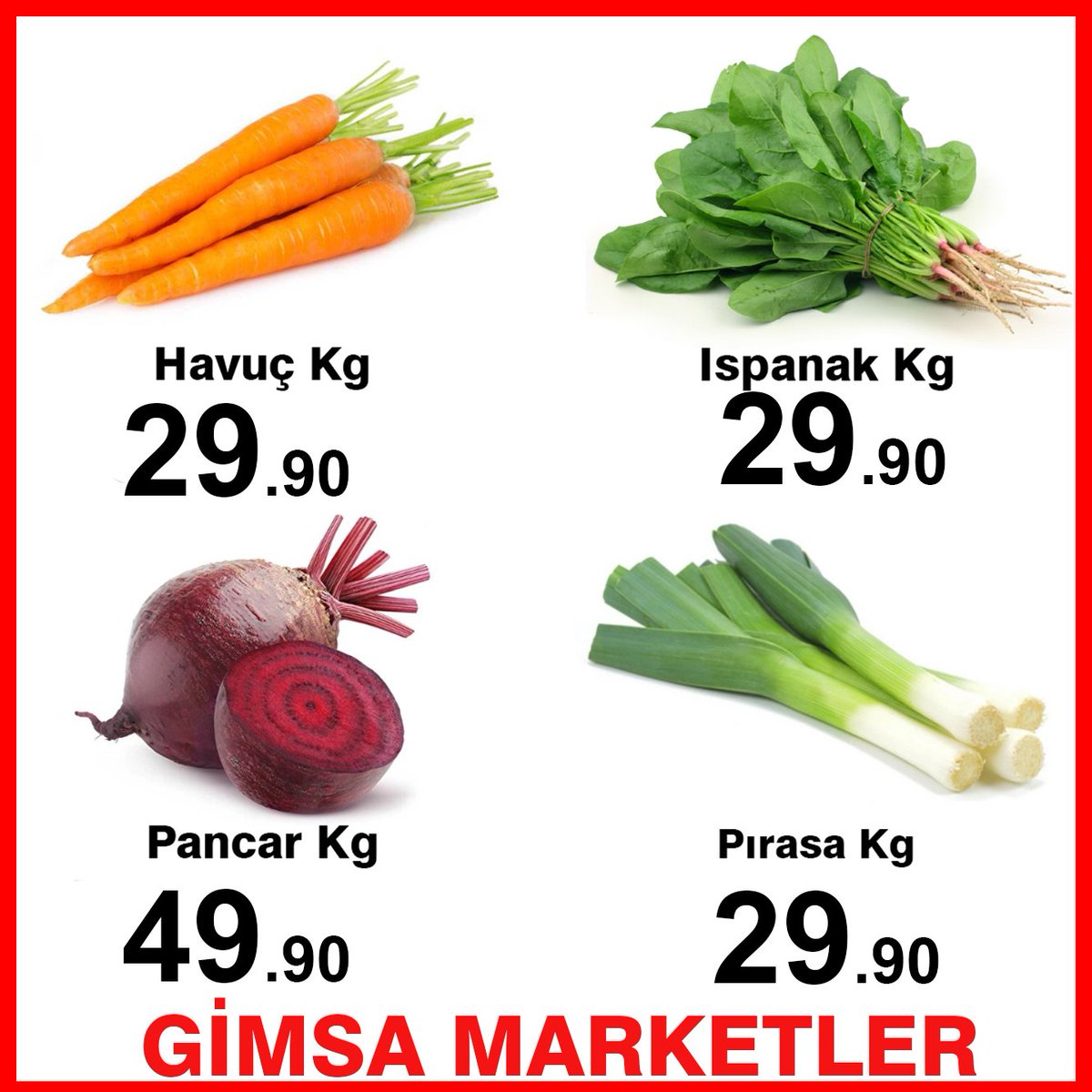 04 Nisan 2026 Tarihinde Geçerlidir

#gimsamarket #ankara #kampanya #fırsat #manav#sebze#meyve
#kasap #şarküteri #balık #gıda #pasta #tatlı#unlumamuller#fastfood #züccaciye#plastik#elektronik#çeyiz #oyuncak#kırtasiye#kozmetik