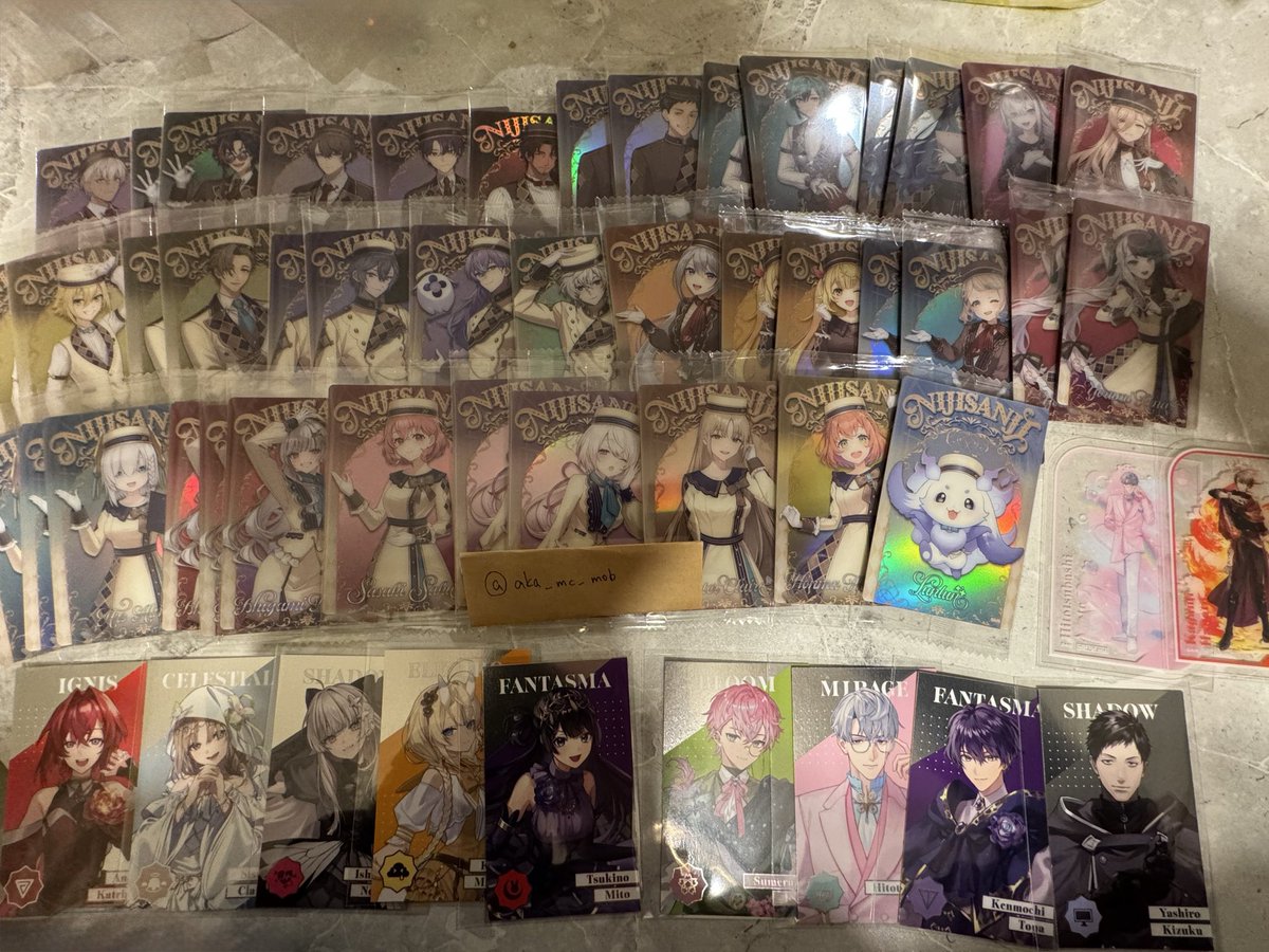 aka_mc_mob's tweet photo. 【交換・譲渡】にじさんじ　8th anniversary 
8周年　ランダムメタルカード　クリアカード

【譲】画像1枚目
【求】画像2枚目 

 交換>>譲渡 150円＋送料

⚡️交換優先、郵送のみ
⚡️譲渡の場合　PayPay送金
⚡️1ライバーにつき1枚交換
2枚の場合相談◎ https://t.co/v0GXRtuB5E