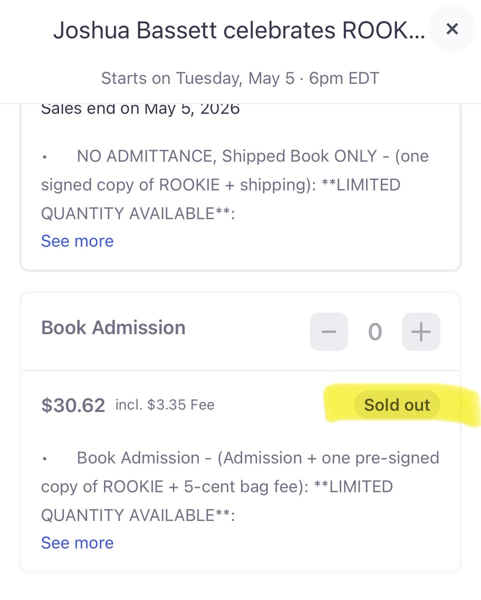 S63243007's tweet photo. joshua bassett really underestimates how much people love him because how do you sell out a book signing at the biggest barnes and nobles in the world that you haven’t even announced yet 😭 https://t.co/ecZQphXpAi