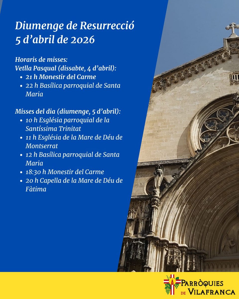 Parròquies de Vilafranca del Penedès tweet media