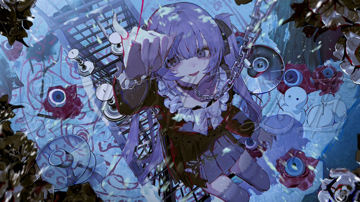 nyamura様×なきそ様 共作曲 【- 隷獣 -】 イラストを担当いたしました🪬🪤
