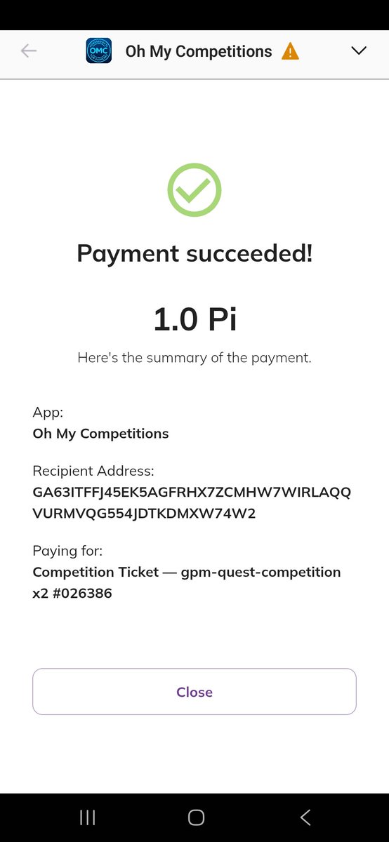 muradifs's tweet image. Community Engagement (Focused on Utility)
​Caption:
Just secured my tickets for the latest gpm-quest-competition on @OhMyCompetitions! 🎟️
​The Pi Network ecosystem is thriving, and seeing seamless Mainnet transactions for real utility is what it's all about. From Pi Node