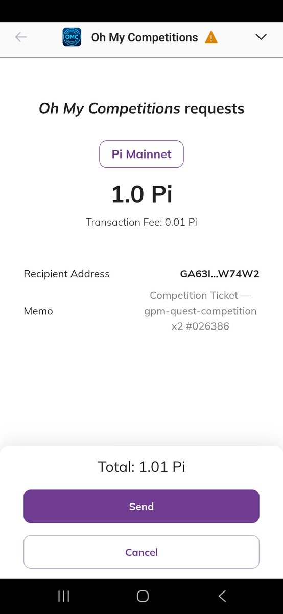 muradifs's tweet image. Community Engagement (Focused on Utility)
​Caption:
Just secured my tickets for the latest gpm-quest-competition on @OhMyCompetitions! 🎟️
​The Pi Network ecosystem is thriving, and seeing seamless Mainnet transactions for real utility is what it's all about. From Pi Node