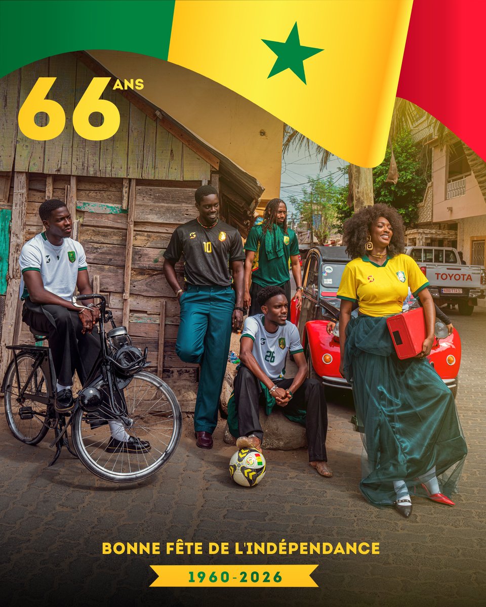 🇸🇳 1960 – 2026

KINGSPORTS souhaite une excellente fête de l’indépendance à tous ses clients et partenaires.
Fiers de contribuer au rayonnement du Sénégal.