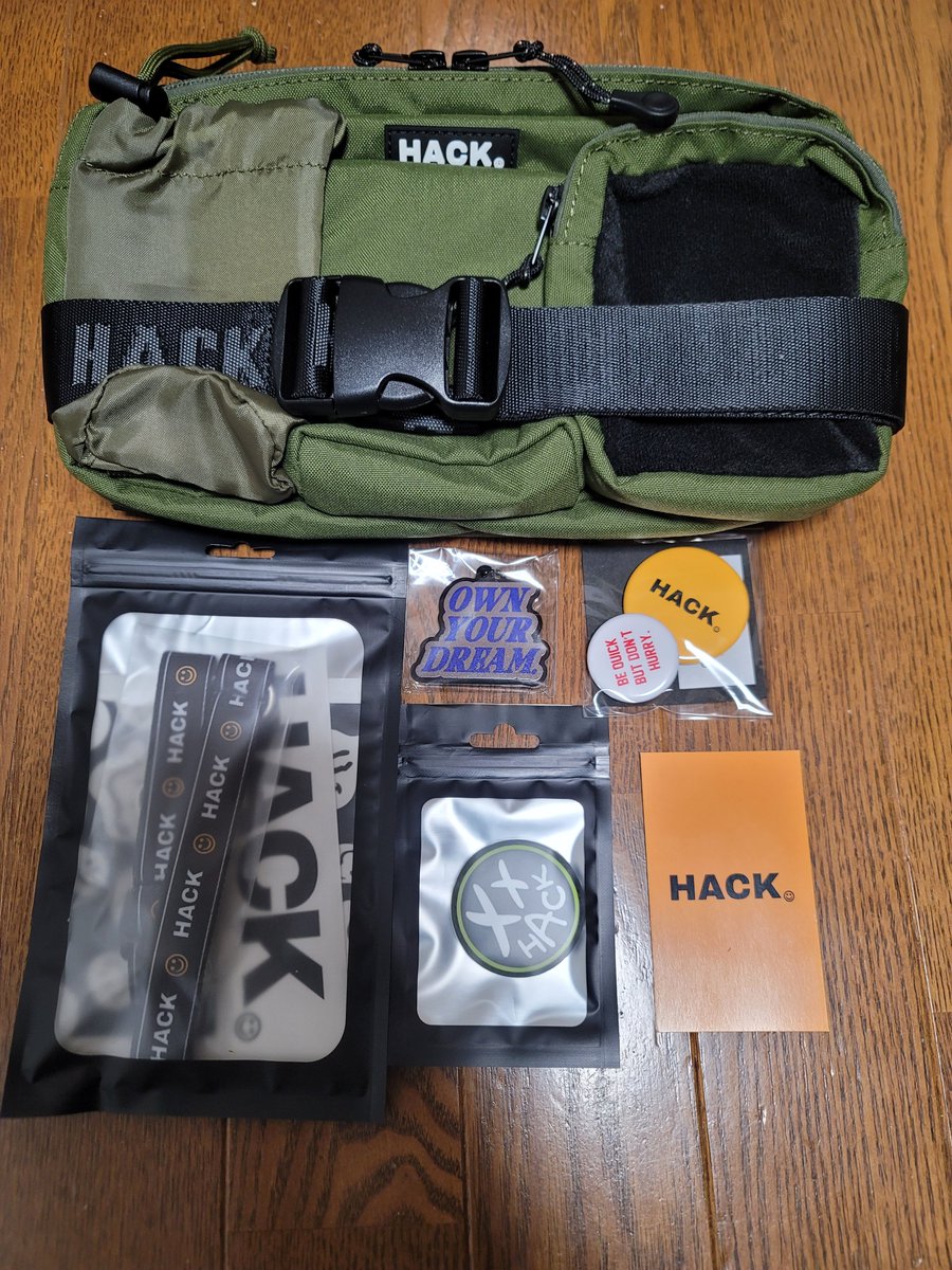 IAuQ3wcolaRRh7F's tweet image. ついに念願のHACK商品を購入😋これでストリート系サバゲーマー名乗っていいかな😚知らんけど😝　#HACK #サバイバルカントリー周年祭　#サバカン #大阪からの出店や　#明日もおるで