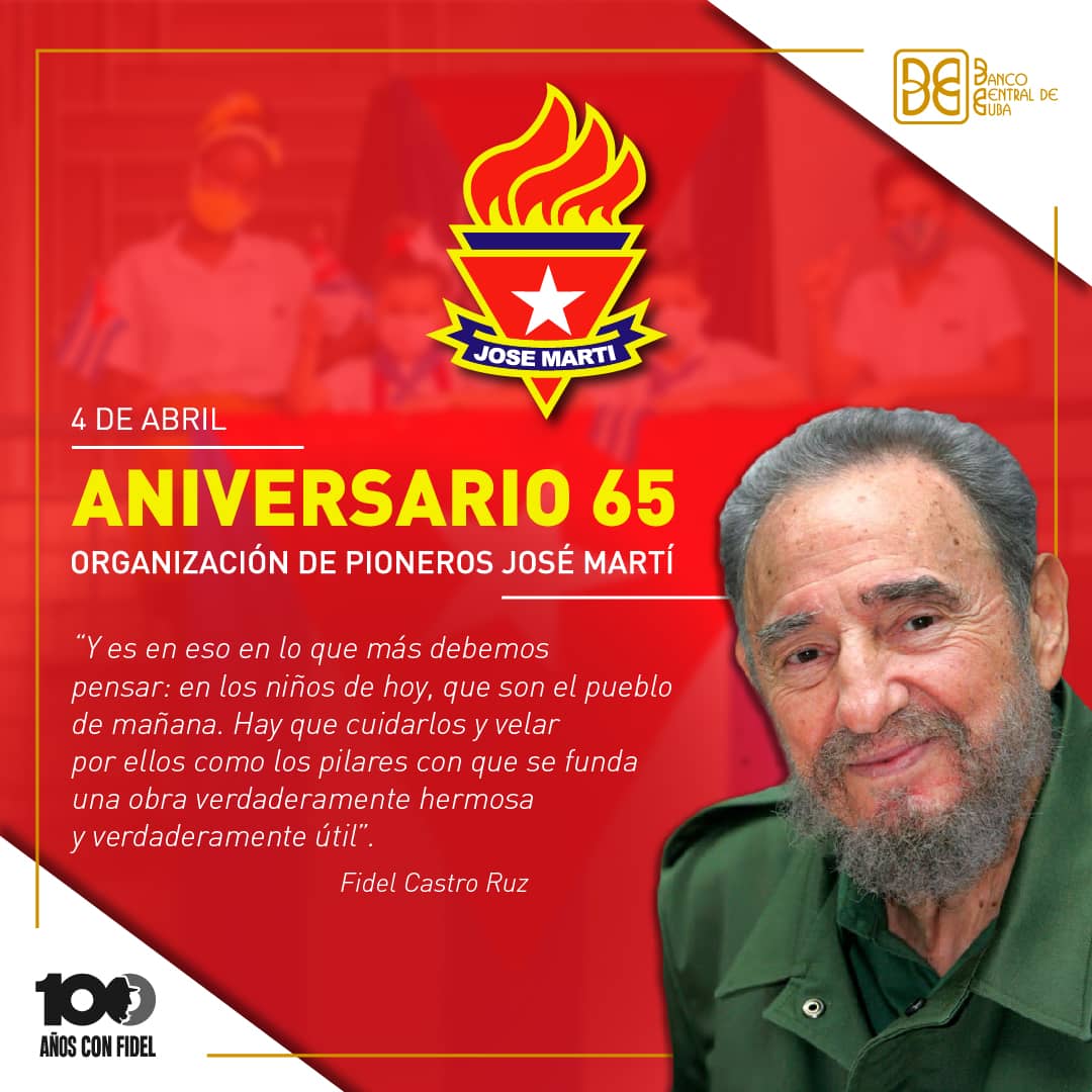 BancoCentralCub's tweet photo. 🇨🇺 La OPJM, donde late el futuro, cumple 65 años: amor, formación y certeza de una Cuba que se construye con jóvenes. La @UJCdeCuba, 64 años de juventud que inspira, sueña y lucha. Fidel lo soñó, ustedes lo hacen real.
🎉¡Felices aniversarios!🎊
#MisManosPorCuba
#BancariosCubanos https://t.co/vFEWN0FV5z