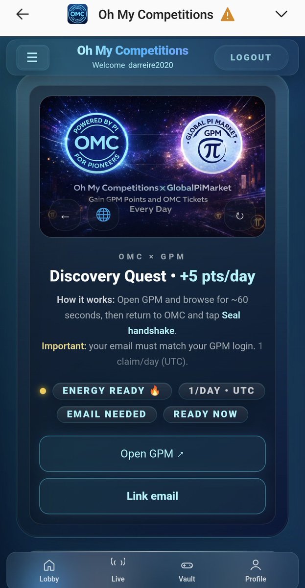 OM_Competitions's tweet photo. ⏰ Only 8 hours to go
Today’s GPM Competition is closing soon 🚨
If you haven’t got your ticket yet… now’s the time
👉 Do the quest
👉 Grab your FREE ticket
👉 Get in the draw
Time is running out ⏳
Once it closes that’s it
#PiNetwork #OMC #GPM #FinalHours #LastChance #PiApps https://t.co/VfCA2IW3pS