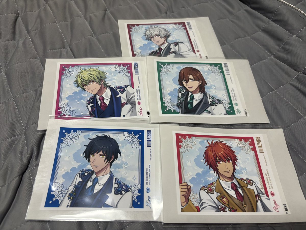 sally__0929__'s tweet photo. 【交換】うたプリ ASSHC ラベル缶 コラボ缶 ステッカー シール サントリー TAG LABEL 自販機 烏龍茶

譲→ 音也　嶺二　蘭丸　大和　綺羅

求→瑛一（最優先）、ヴァン

郵送のみ。
同日発送にはこだわりません。 https://t.co/O63rC8sJAk