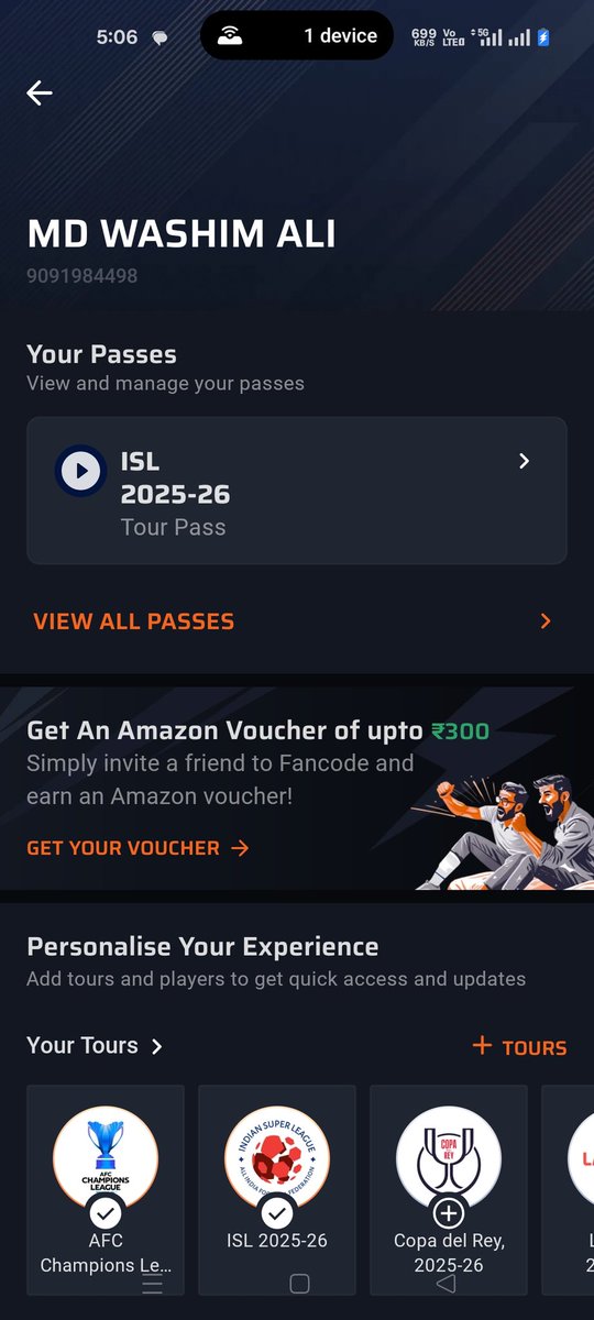 myself_washim's tweet photo. I have pass to watch isl 2025-2026. Buyt i didn't watch match. https://t.co/XVeZtwniCe