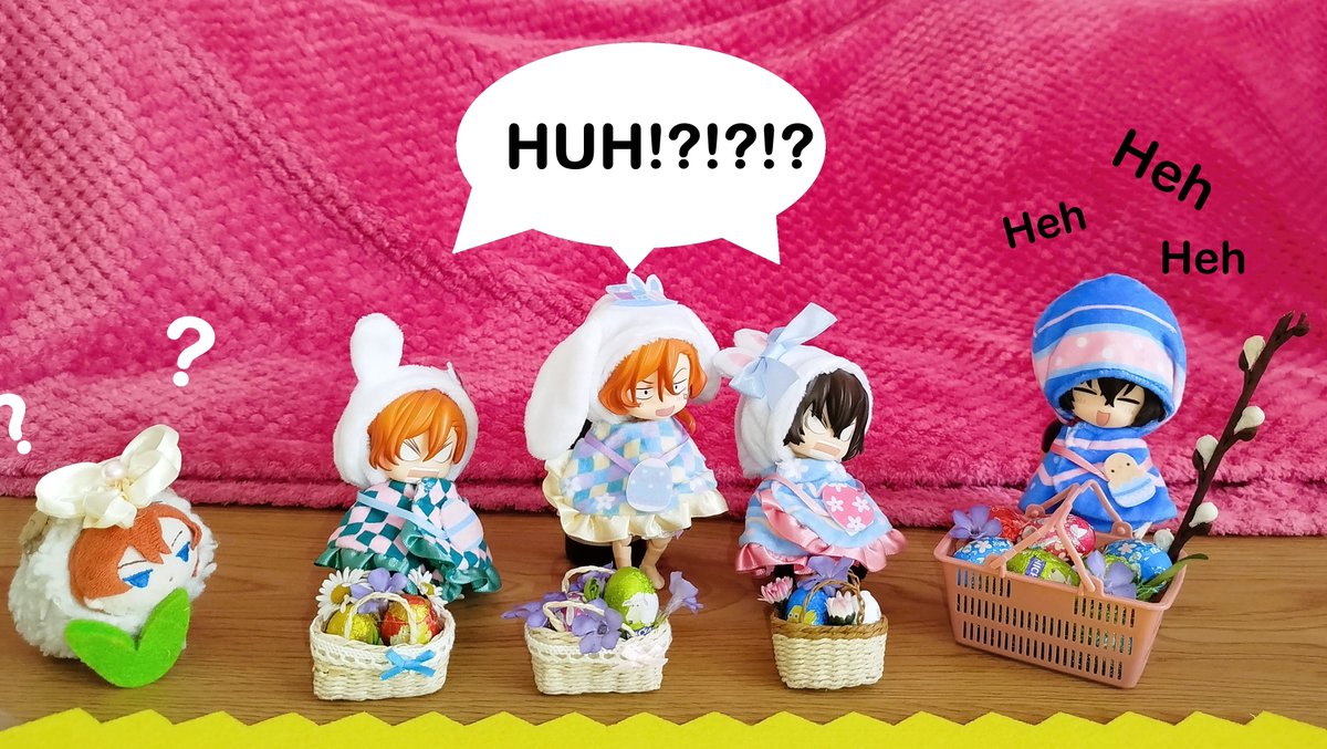 Zerefik777's tweet photo. ˖𓍢ִ໋🌷͙֒✧˚🐰༘⋆ イースターバスケットコンテストへようこそ!˚˖𓍢ִ໋🌷͙֒✧˚🐰༘⋆ (1/2)
偉大なるモチハラ審査員が、ついに優勝者を選出します!一体誰が選ばれるのでしょうか? 👀
🐑°❀⋆.ೃ࿔*:・₍ᐢ. ̫ .ᐢ₎
#skk #太中 #双黒 #easterdecor #Easter #happyeaster https://t.co/DrJ7vRnmjU