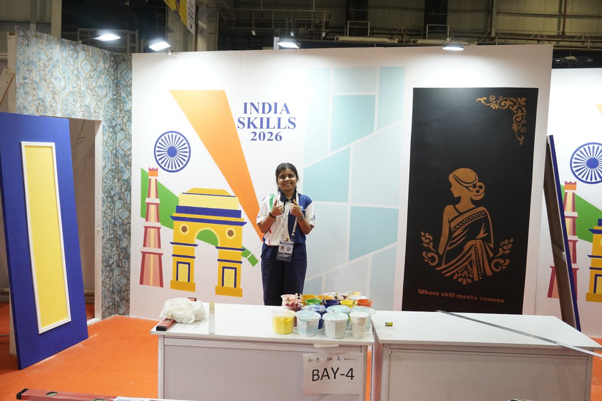 KSRCASWOMEN's tweet photo. Congratulations to Jyothi Bharathi B and Navya Sri S from K.S.R College of Women for winning Medallion of Excellence at WorldSkills 2026 selection Representing India with pride. https://t.co/7SU5uKeWf1