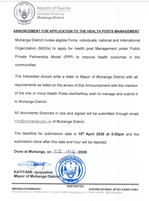 MUHANGA District tweet media