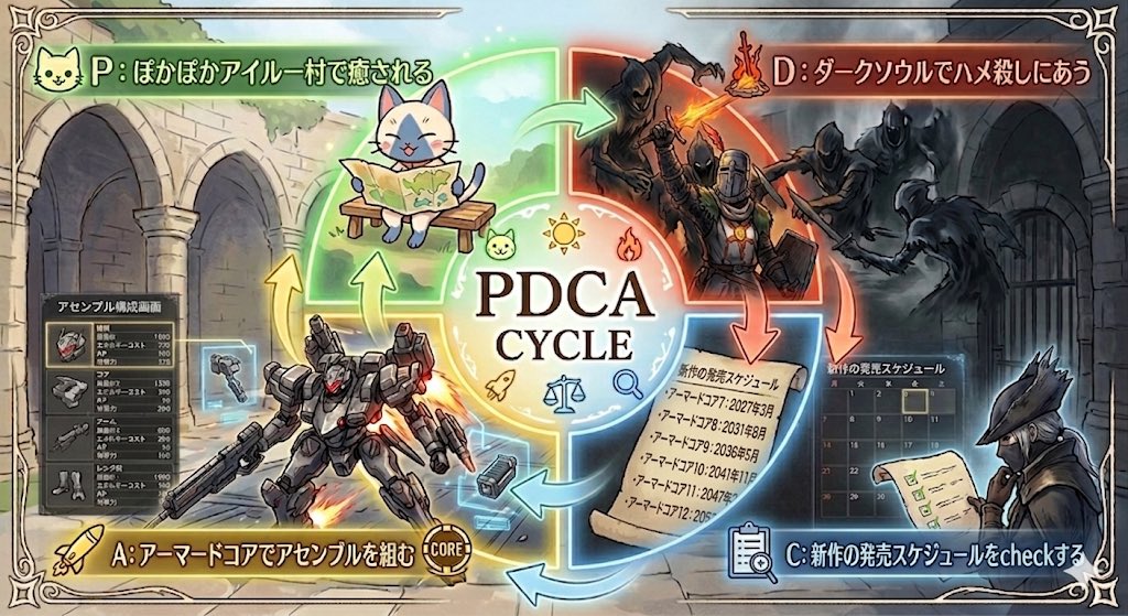 フロムゲーはPDCAサイクルの学習教材だった…？？