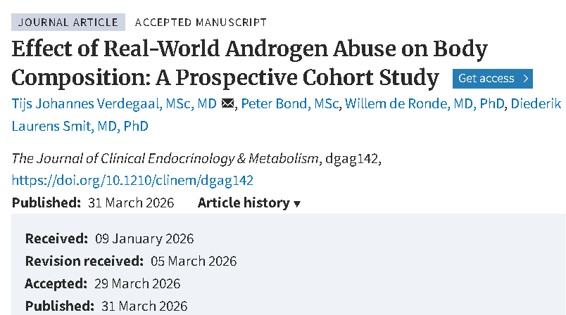 doctorneyro's tweet image. #Realworld #androgen cycles produce marked short-term increases in #fatfreemass, but most gains are lost within months aftr #cessation

These findings challenge assumption that #androgenabuse results in substantial durable improvements in #bodycomposition

academic.oup.com/jcem/advance-a…