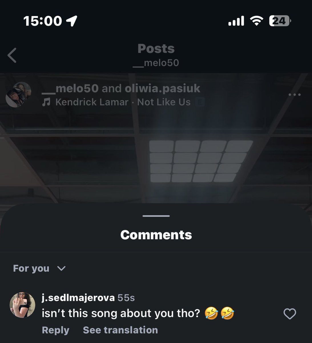 xcvloren's tweet photo. this is funny as hell because wdym I spoke truth and she removed me 🤣🤣  this is lowk even more proof about what she did and said https://t.co/UT97vfZjSK