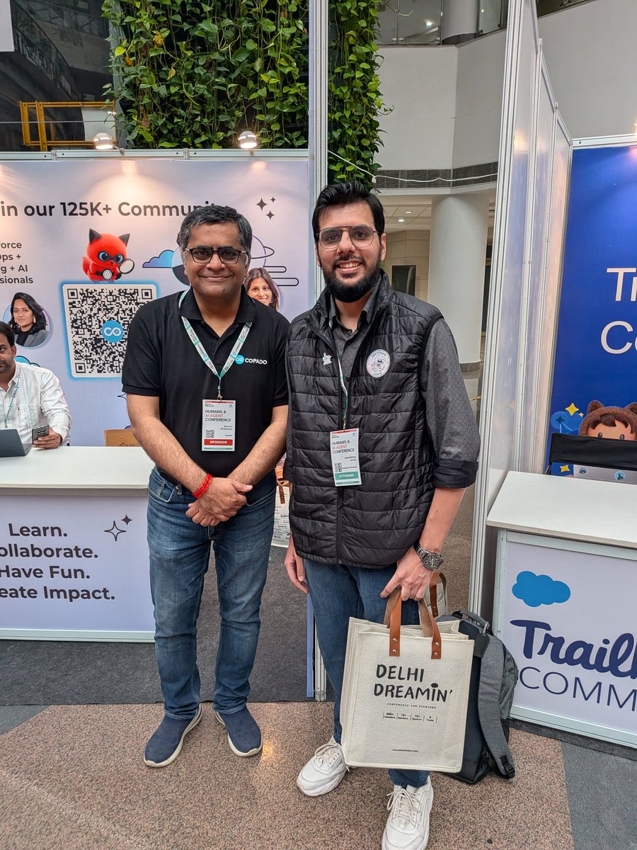 AkashDeepArora1's tweet image. #BeASalesforceChamp

Amazing #SalesforceSaturday with #TrailblazerCommunity at @delhidreamin 2026.

#DelhiDreamin #DelhiNCROhana #Salesforce