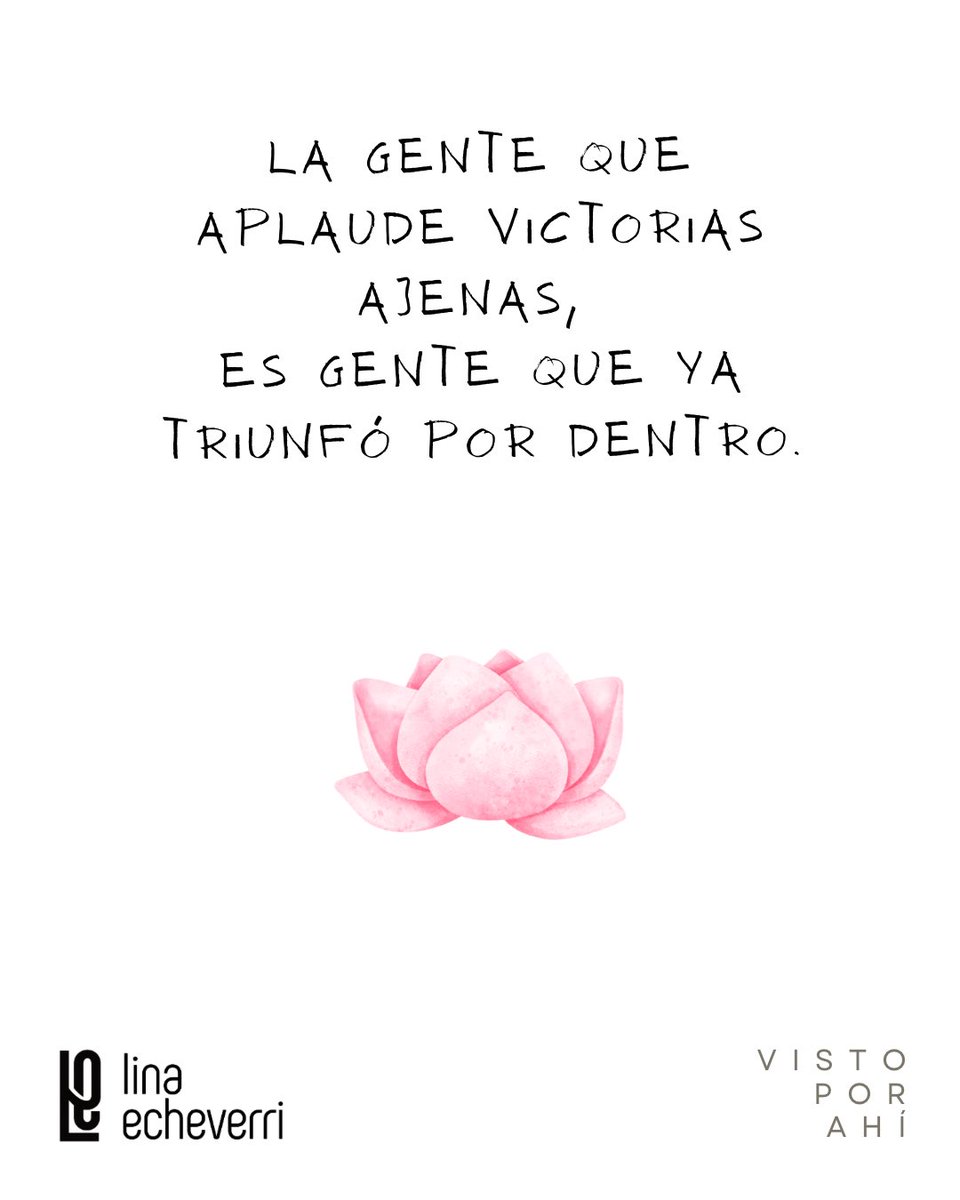 Qué valioso es coincidir con personas que celebran, impulsan y reconocen los logros de otros, porque entienden algo profundamente poderoso: el éxito de los demás no disminuye el propio; lo inspira.