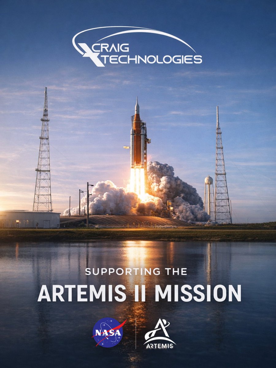 CraigTechInc's tweet photo. Craig Technologies supported Artemis II across multiple mission areas—from science data management and crew readiness to mission operations, environmental analysis, and post-flight support. https://t.co/yCQf99GVbx