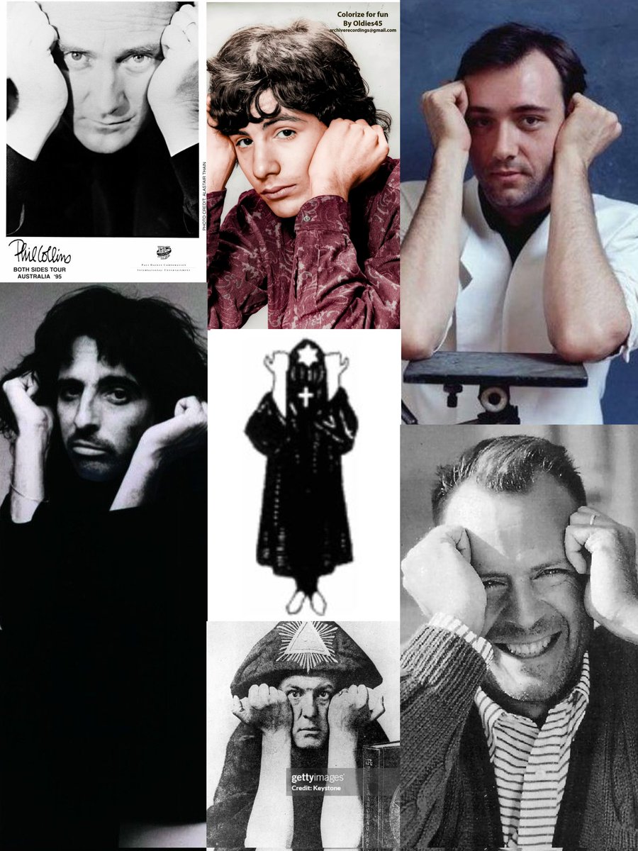 Phil Collins, Cat Stevens, Kevin Spacey, Alice Cooper, Bruce Willis, Aleister Crowley