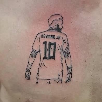 Se o Brasil for campeão da Copa, eu tatuo o Neymar na panturrilha