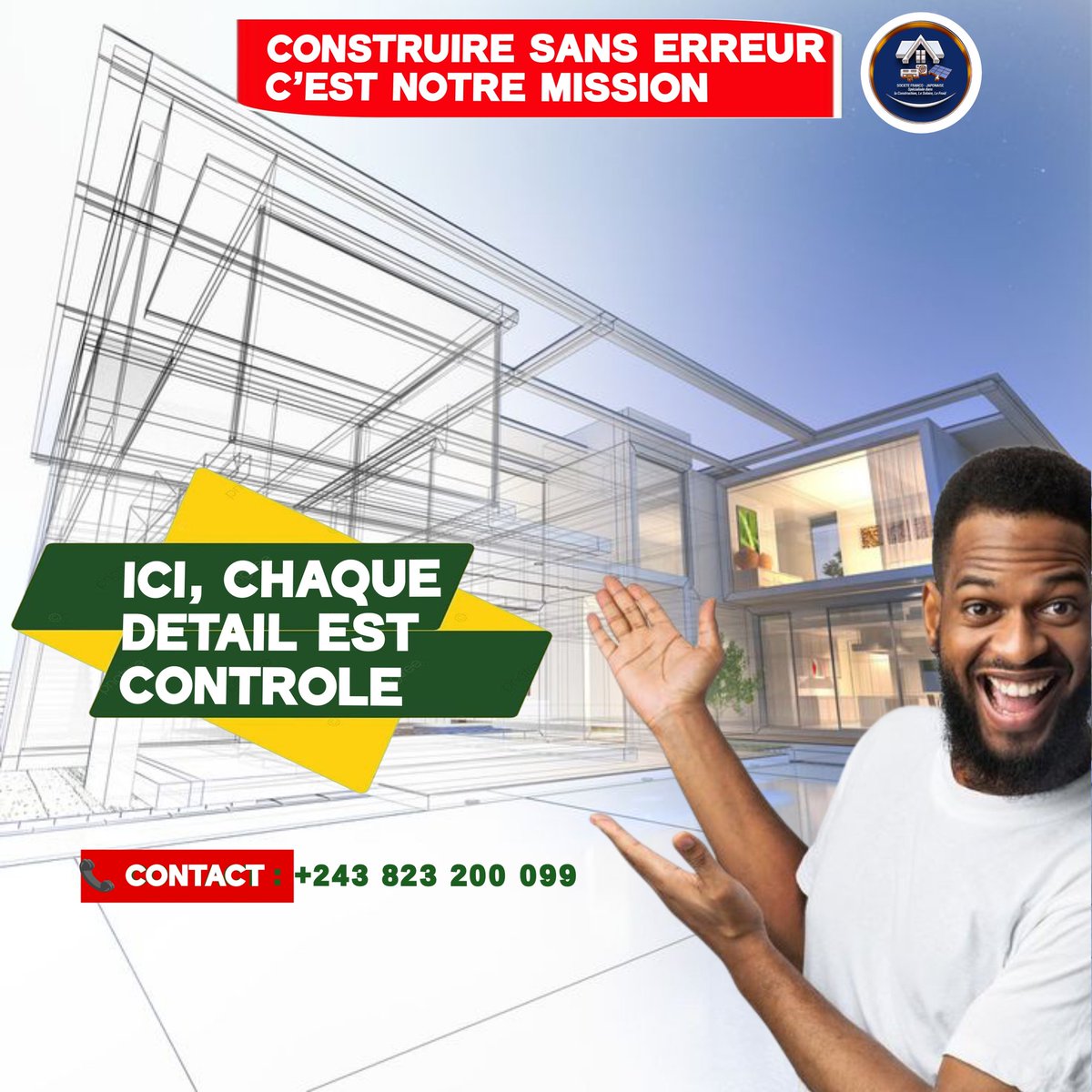 SFJ_SARL's tweet photo. 🫂Construire sans erreur c’est notre mission 
📞 Contact : +243 823 200 099

Ici, chaque détail est contrôlé

Contactez-nous dès maintenant https://t.co/ogtZy2QWuf