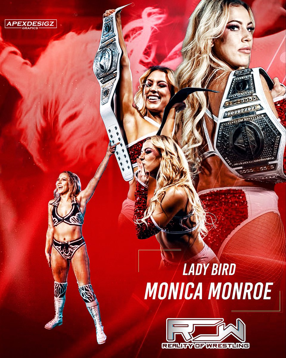 ApexDesigz's tweet image. New Graphic Design I made for The @TheOfficialROW Diamond Women’s Champion the best and #StillChamp @wrestleladybird 😊