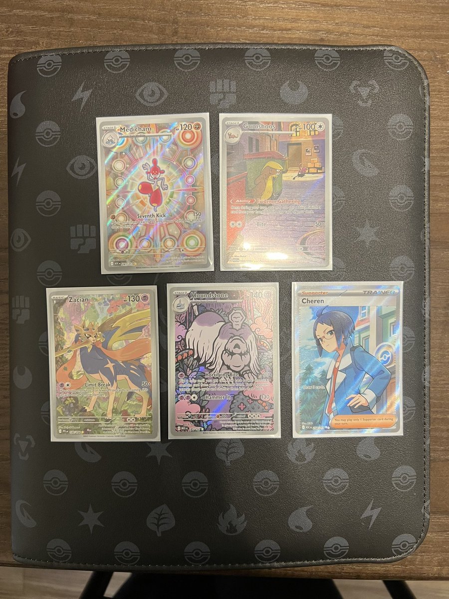 <a href="/NewAgeCardKings/">NewAgeMiguel</a> Medicham- $6
Gunshoos- $5
Zacian- $4
Houndstone- $2
Cheren- $2

$5 bmwt (US only)