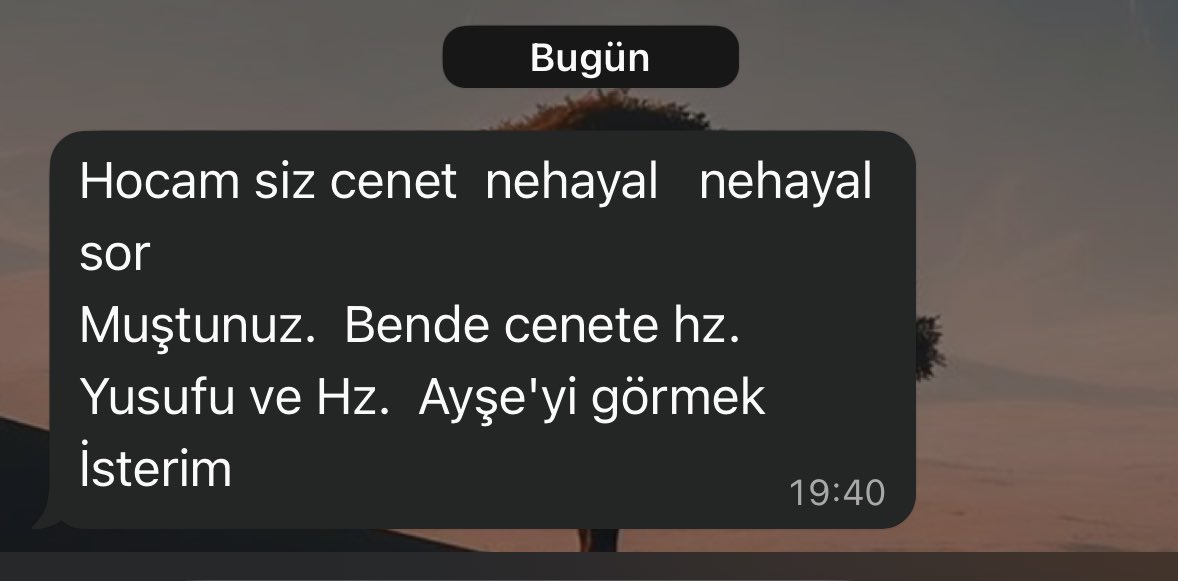 1 yeni mesaj*