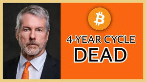 bexxxsmart's tweet photo. JUST IN: Michael Saylor says the four-year Bitcoin cycle is "dead." https://t.co/zaxj1e90Oy