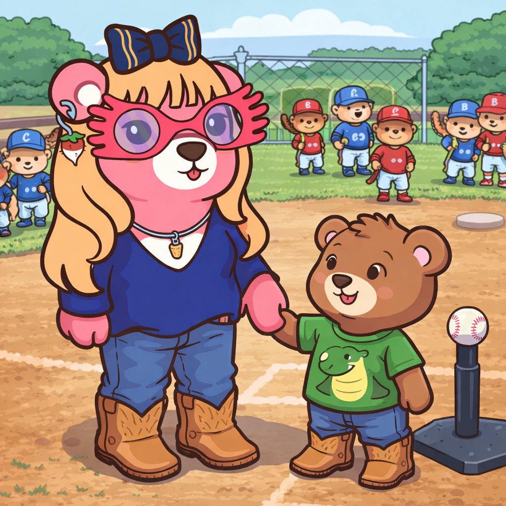 DerpyTradWife's tweet photo. Baby bear and I went out to support his friend at his very first T-ball game today! 

Get outside and make some memories with your family, they won't be this little forever. https://t.co/F4WQjYWOKA